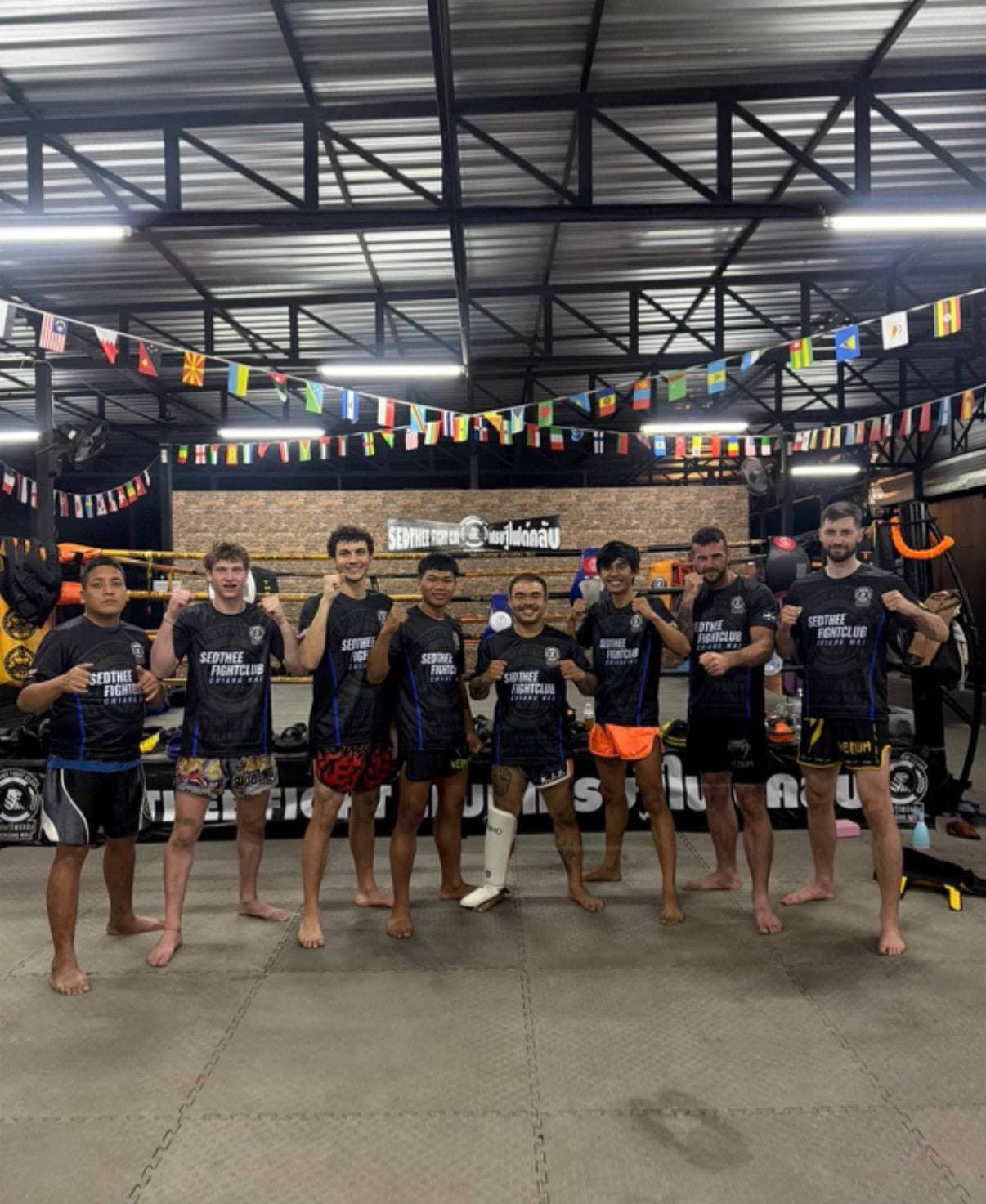 Training at Sedthee Fight Club, Chiang Mai